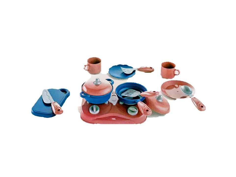 Toy Land 18 Pcs Simulation Role Play Kitchen Ware Set for Kids