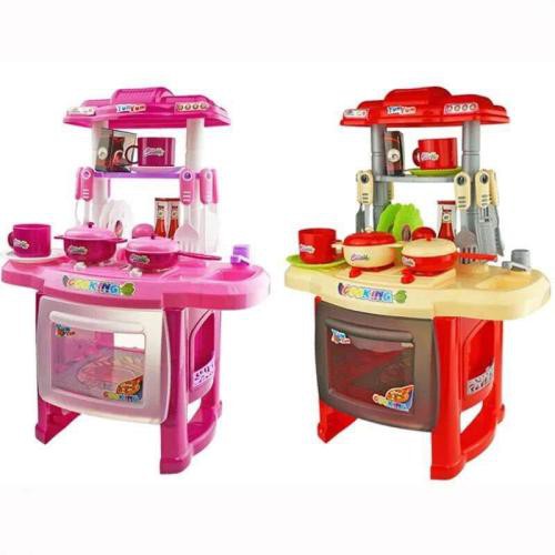 Toy Land Interesting Pretend Play Kitchen Set Children's Home Cooking Tableware-Assorted Color