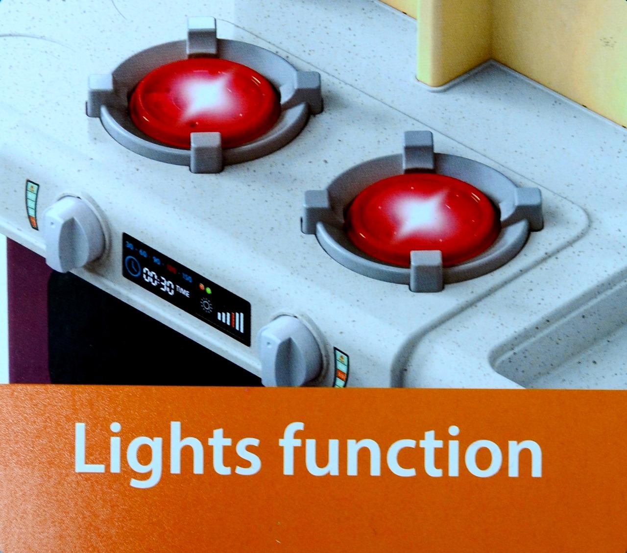 Toy Land Kitchen Role Play Series, Just for Child Cooking Play Set with Light and Sounds.