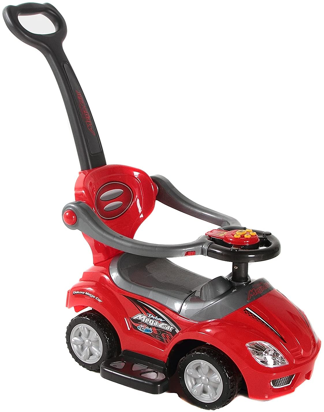 Toy Land 3 in 1 Multifunction Ride on Push Car for Kids-Red